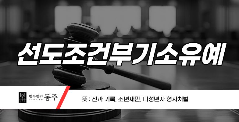 칼럼: 선도조건부기소유예 뜻 : 전과 기록, 소년재판, 미성년자 형사처벌